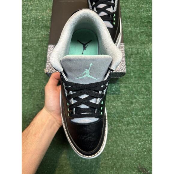 Jordan Retro 3 Green Glow Size 10.5 - Picture 2 of 8